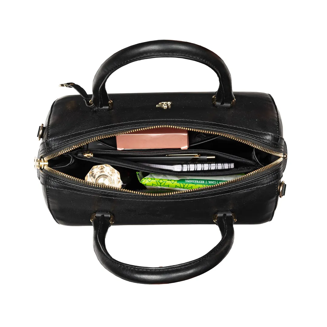 Enna Sling Purse for Women | Leather Handbag For Women | 100% Genuine Leather | Color: Lemon Green, Brown, Black, Blue