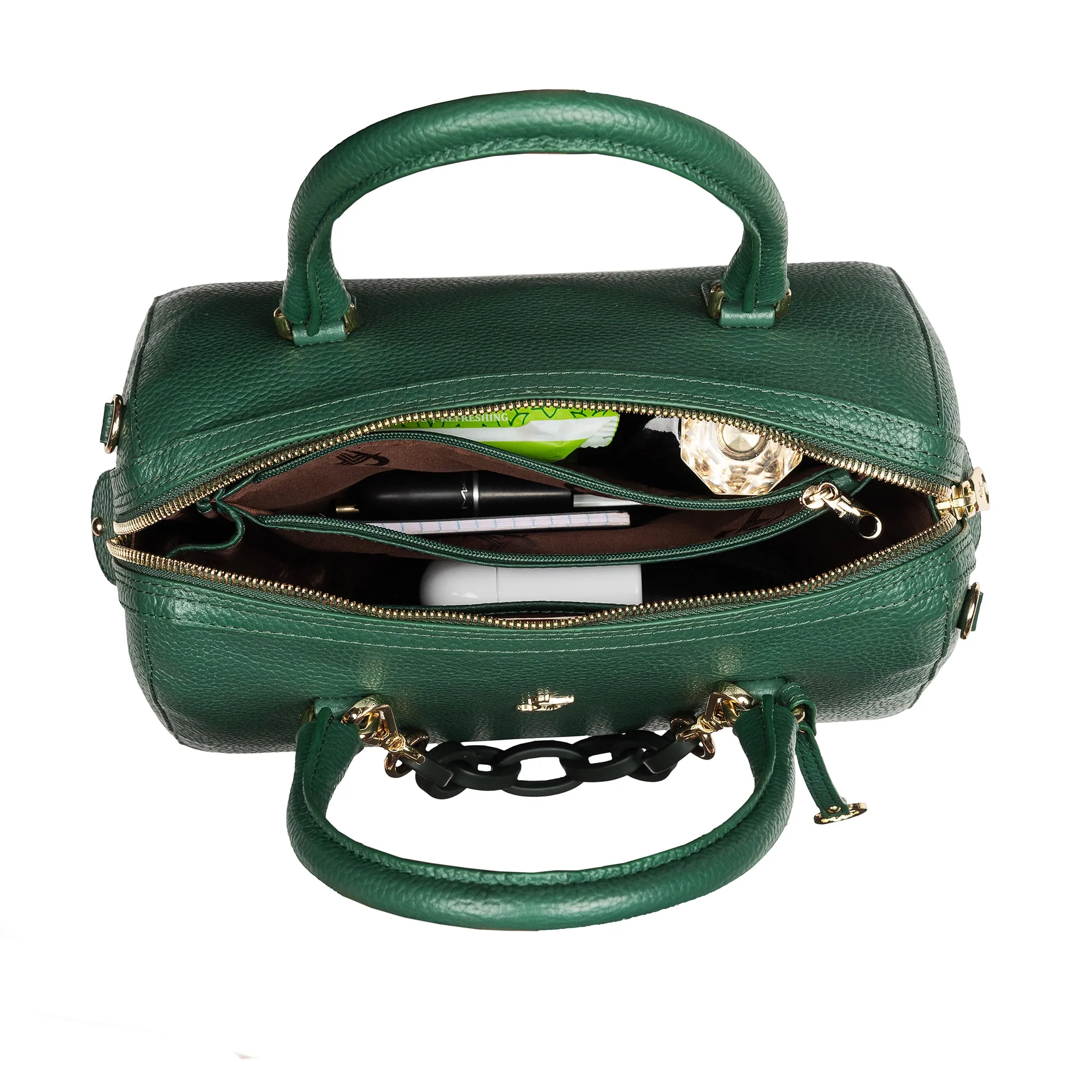 Enna Sling Purse for Women | Leather Handbag For Women | 100% Genuine Leather | Color: Lemon Green, Brown, Black, Blue