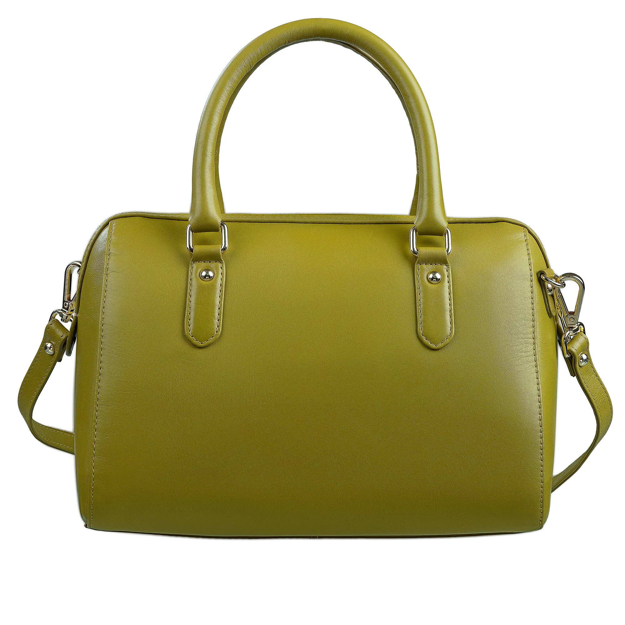 Enna Sling Purse for Women | Leather Handbag For Women | 100% Genuine Leather | Color: Lemon Green, Brown, Black, Blue