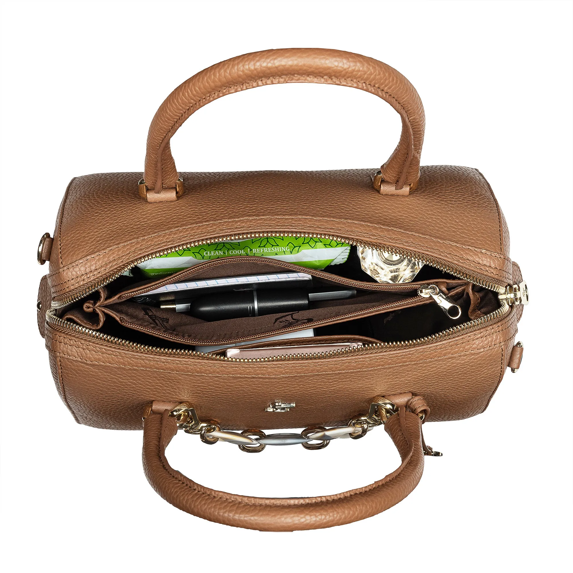 Enna Sling Purse for Women | Leather Handbag For Women | 100% Genuine Leather | Color: Lemon Green, Brown, Black, Blue
