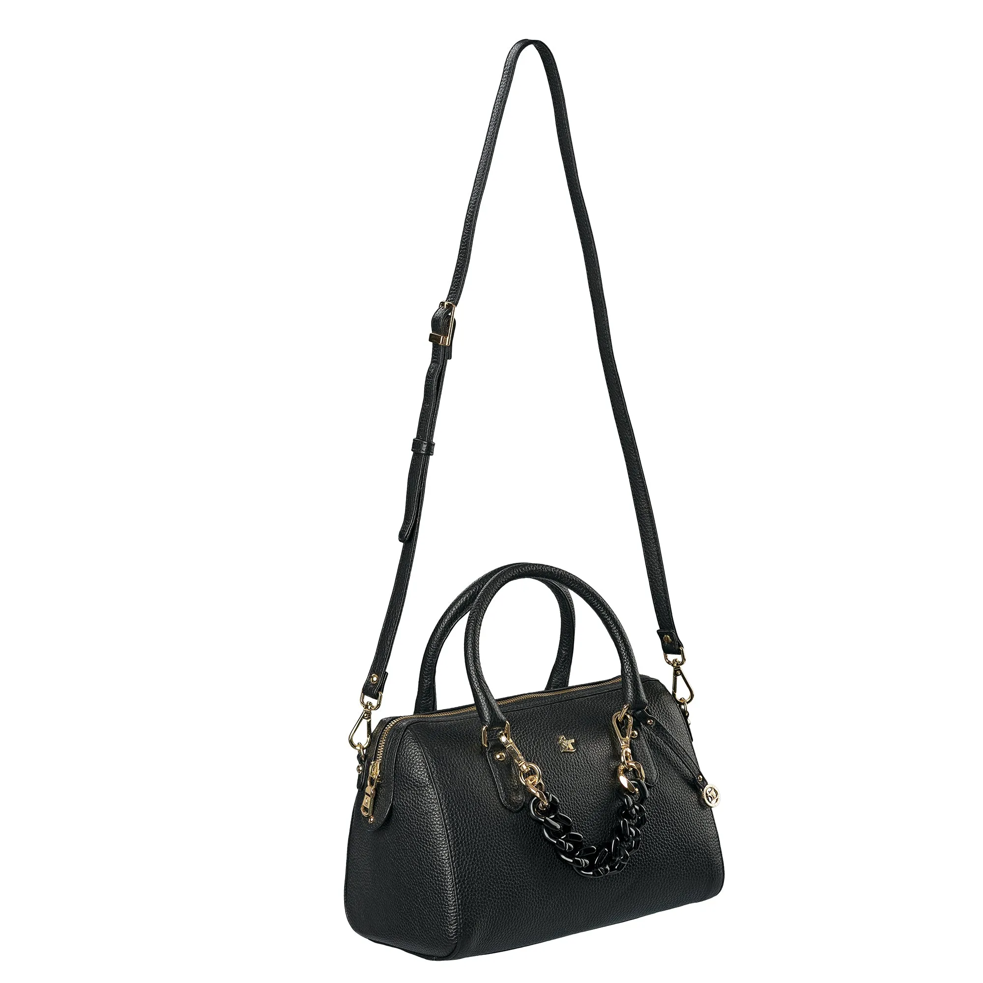 Enna Sling Purse for Women | Leather Handbag For Women | 100% Genuine Leather | Color: Lemon Green, Brown, Black, Blue