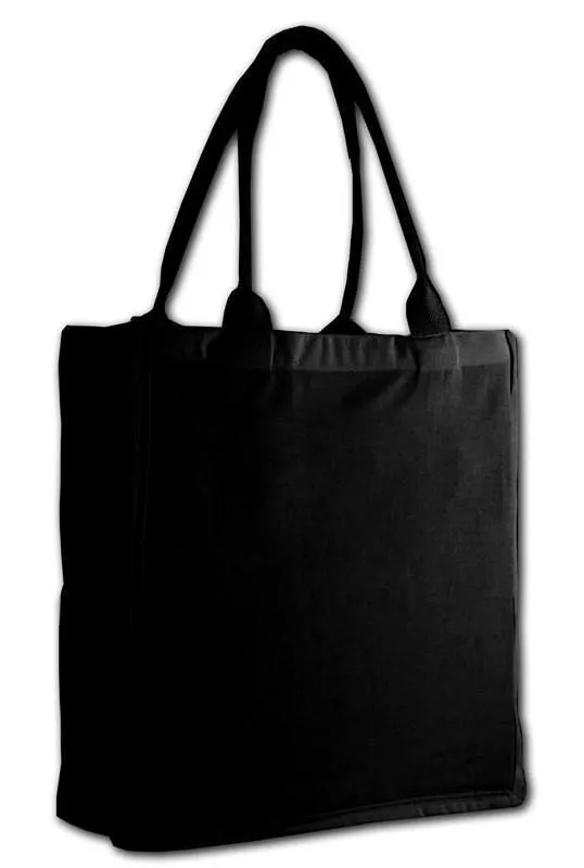 FANCY TOTE BAG 100% COTTON SHEETING FULL SIDE GUSSET