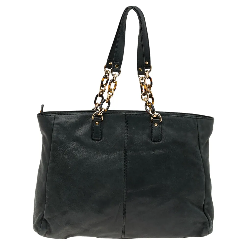 Fendi  Iridescent Leather Chain Tote