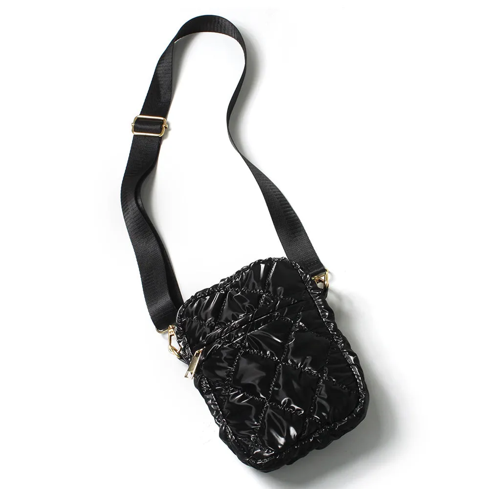 Glossy Puffer Mini Crossbody