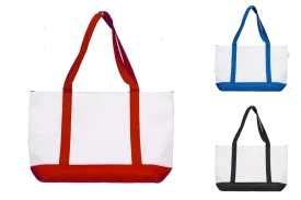 Grocery Shopping Tote Bag With Large Outside Pocket