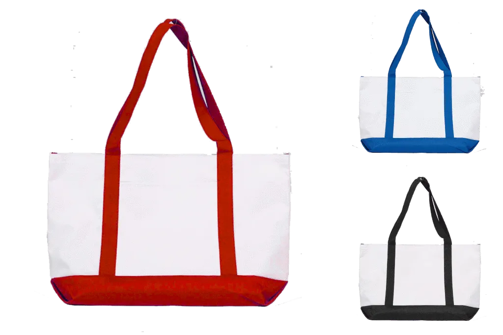 Grocery Shopping Tote Bag With Large Outside Pocket