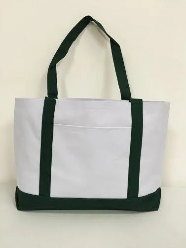 Grocery Shopping Tote Bag With Large Outside Pocket