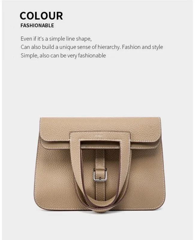 Halzan 25 cowhide crossbody handbag 2778 light grey