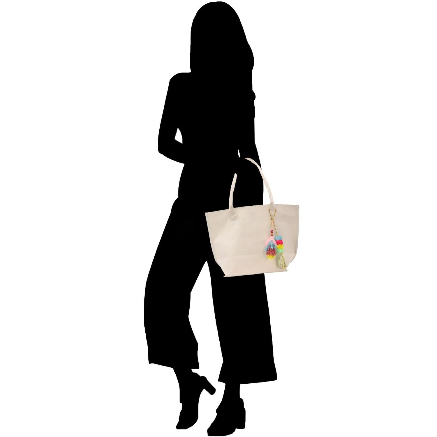 Lake Life Cotton Canvas Hand Bag Large Chic Hand Bag Gift for Her Girls Weekender Bag Weekend Tote Boat Bag Lake Life Gift (LLT1004)