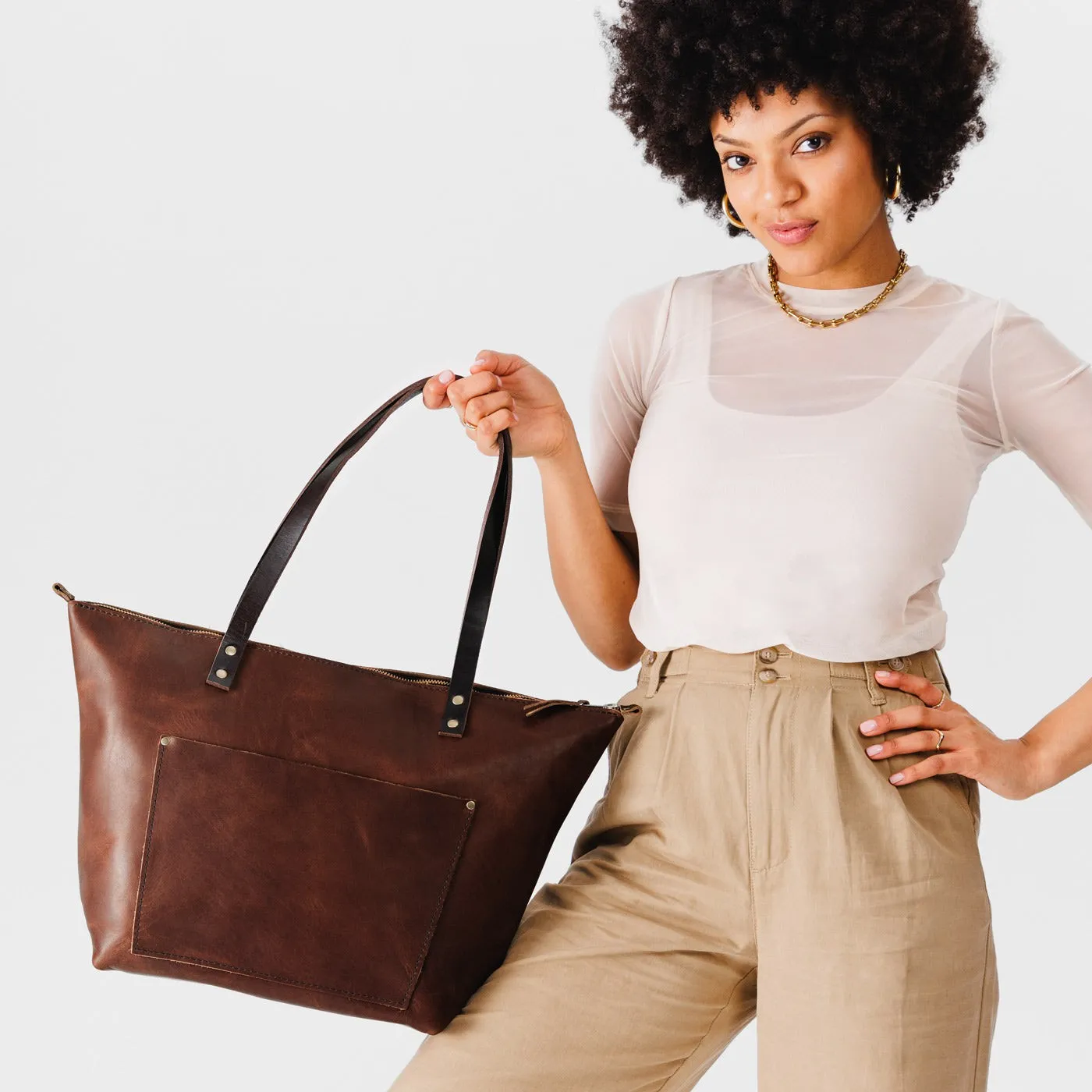 Leather Tote Bag