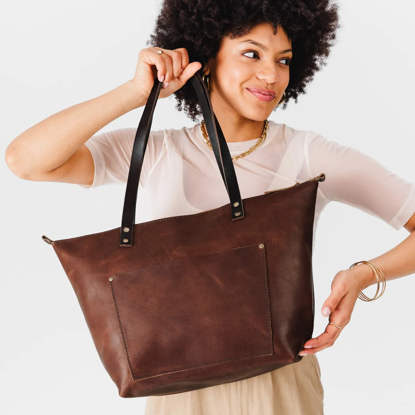 Leather Tote Bag
