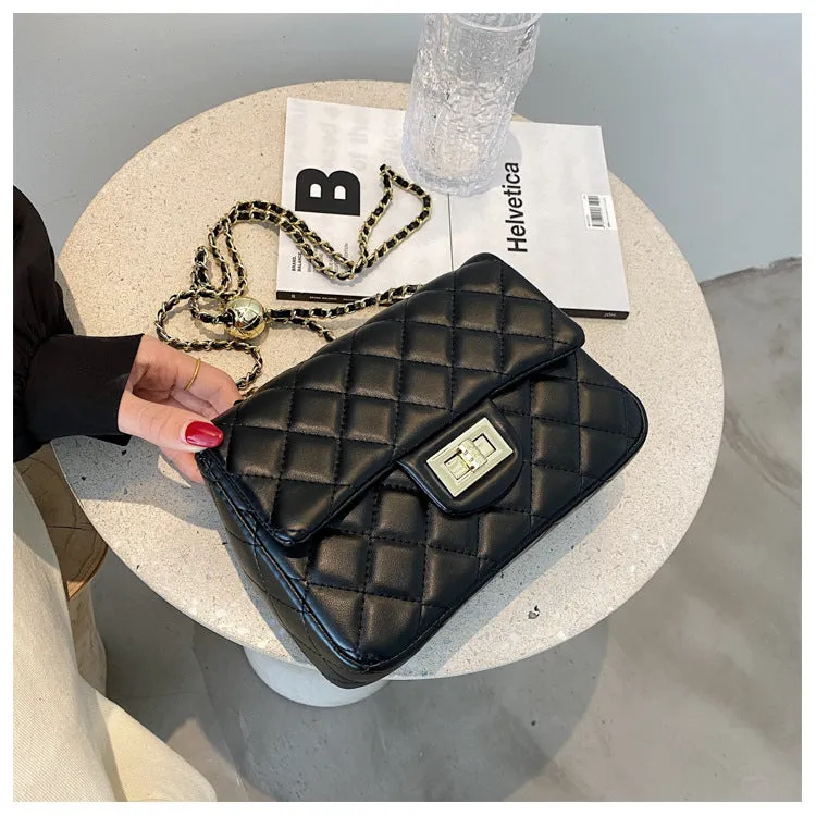 Little Golden Ball Small Fragrance Style Chain Bag New Internet Celebrity Fashion Crossbody Shoulder Bag