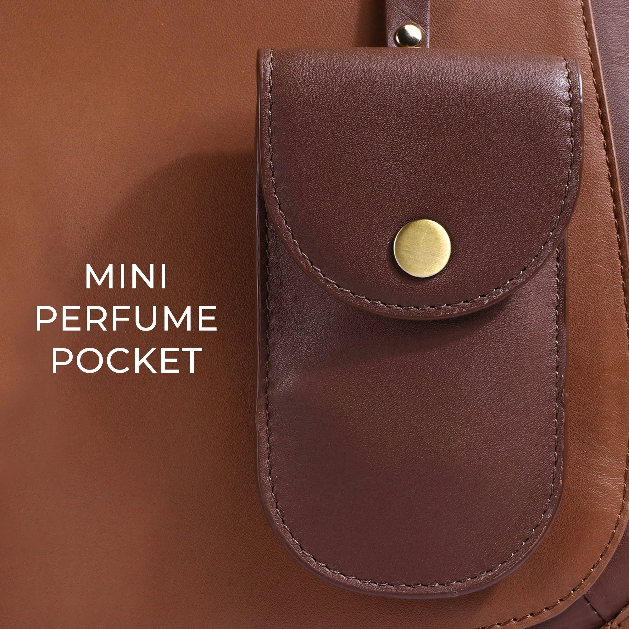 Luxury Corportae Diwali Gift | Georgia Collection | Genuine Leather Tote Bags For Women | Leather Handbags | Ideal For Office, Travel | Colour - Tan