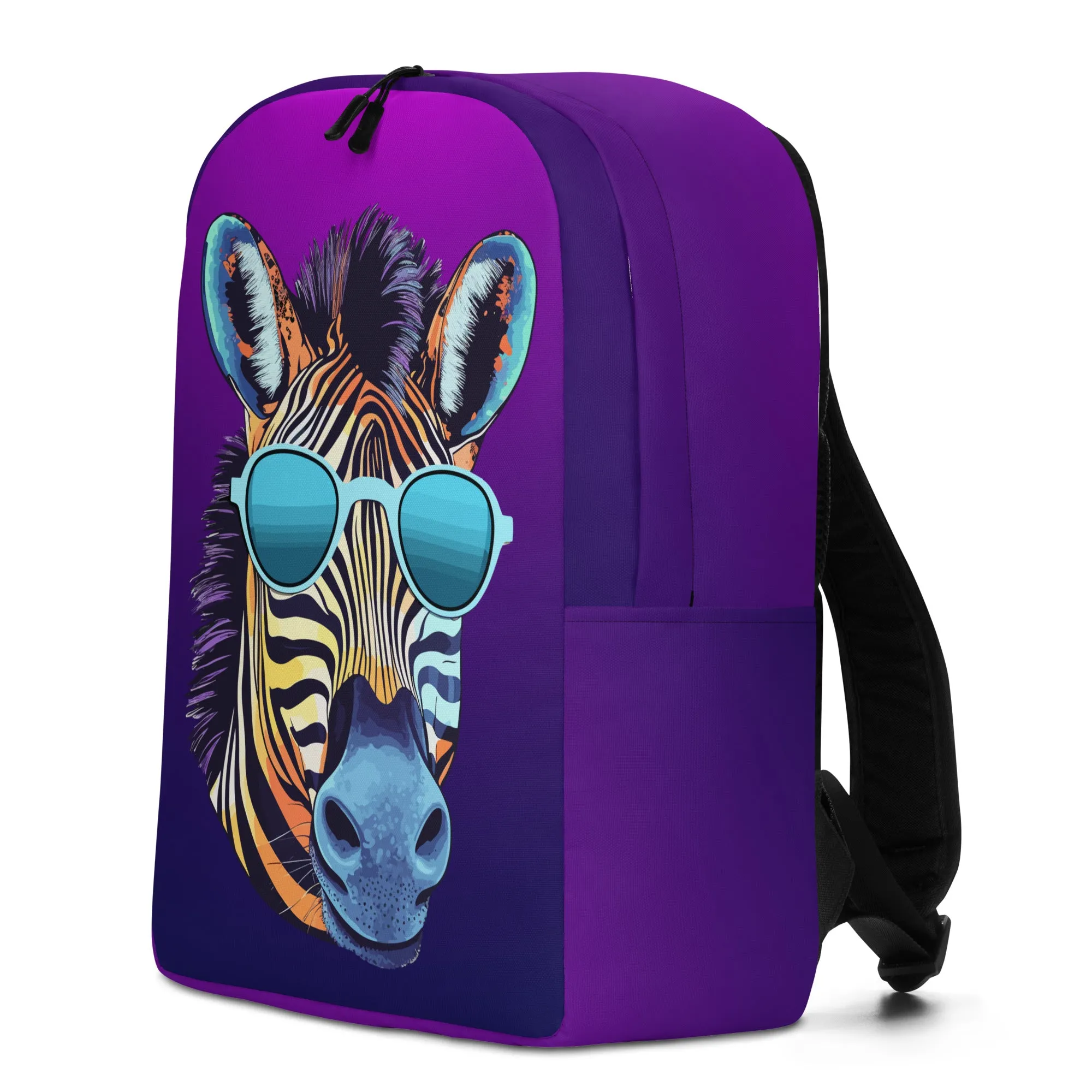 Minimalist Backpack Cool Zebra