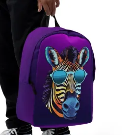 Minimalist Backpack Cool Zebra