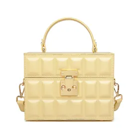 Paziye Scarf Structured Box Crossbody Bag
