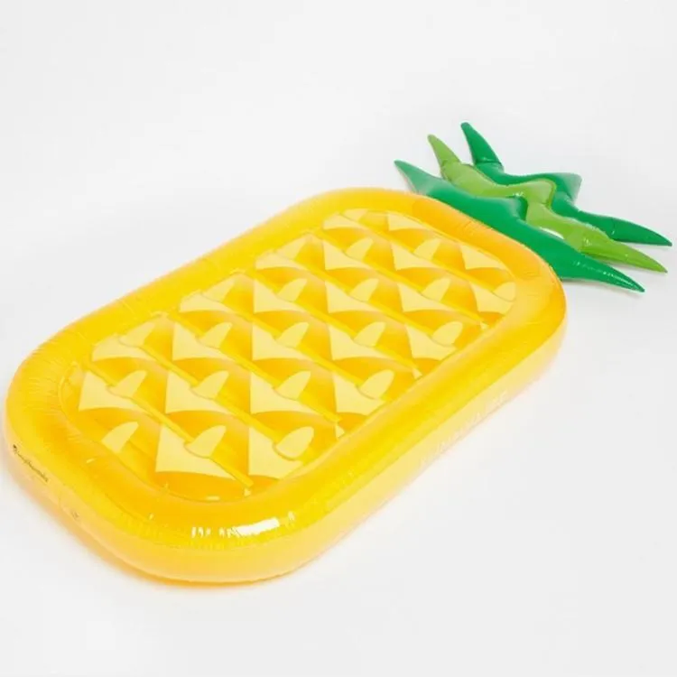 Pineapple inflatable floating drainage supplies floating bed swimming toy
