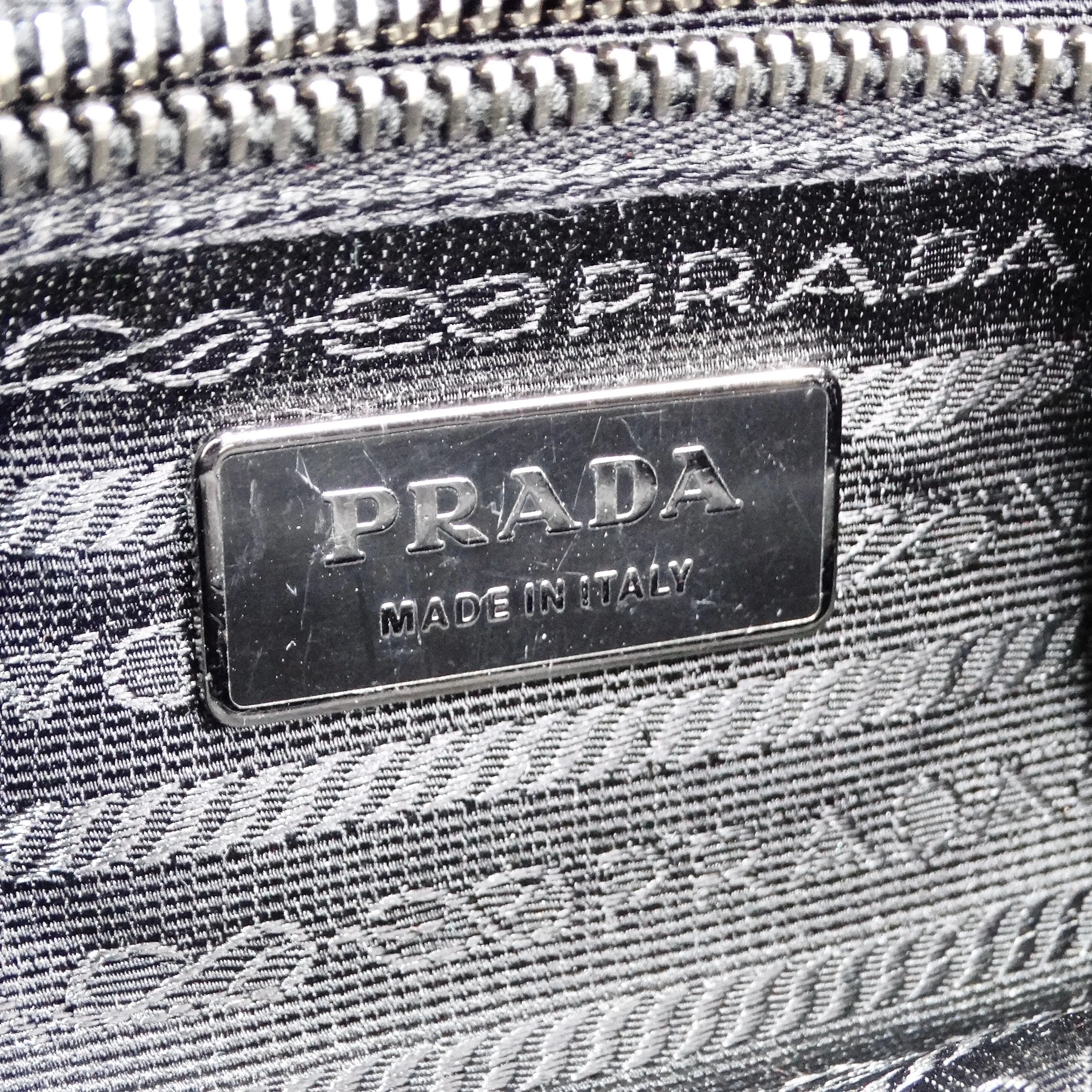 Prada Black Embellished Skipper Shoulder Bag