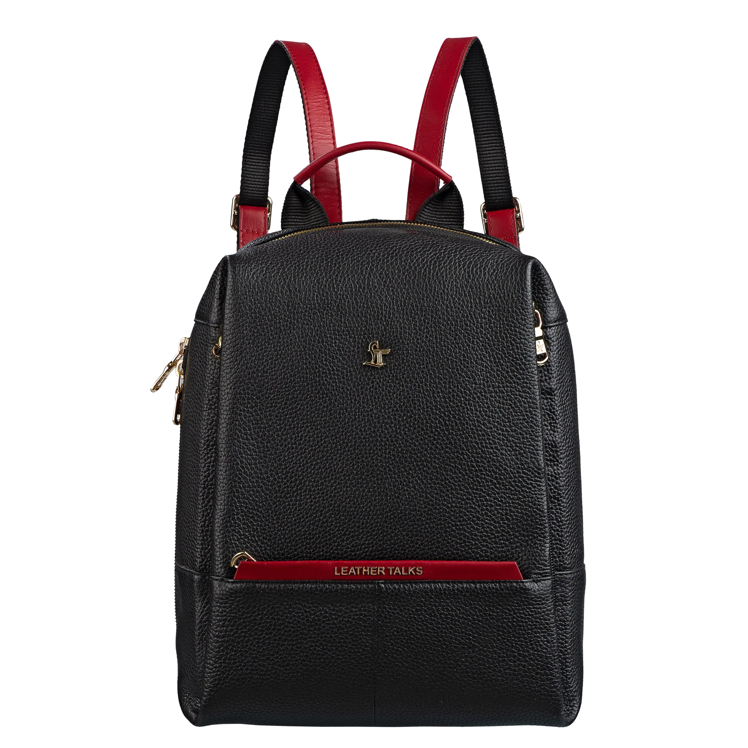 Premium Ladies Backpack | Genuine Leather Backpack for Women | Travel Backpack | Colour - Black