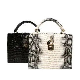 Python Print Handbag - Trendy Snake Bag