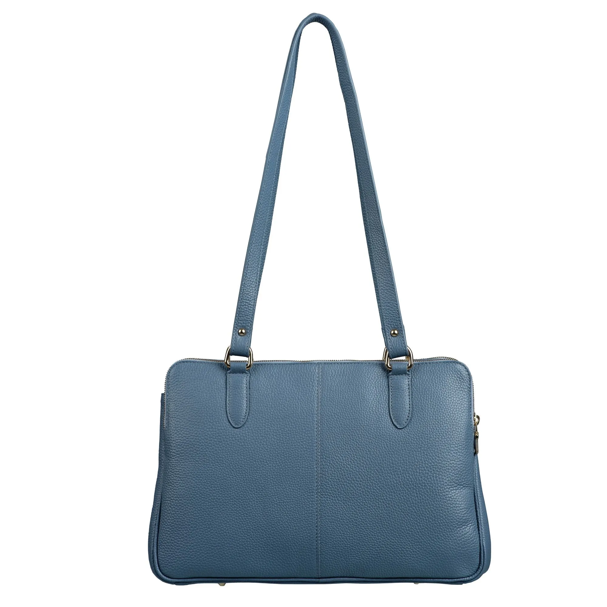 Rocha Genuine Soft Leather Handbags for Women | Sling Soft Leather Bag for Ladies | Tote Bags for Office | Color - Sky Blue