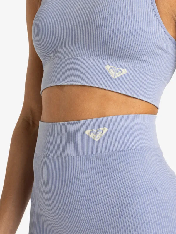 Roxy Women's Chillout Seamless Washed Sports Bra Grapemist ERJKT04273_PJB0