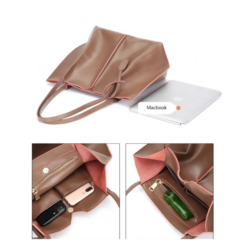 Simple Fashion Leather Tote Bag,Women Shoulder Bag Handbag,Gift for Her
