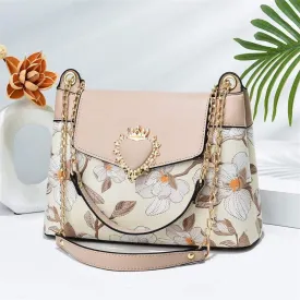 Skin Heart Decor Flap Over Mini Crossbody Bag 8816-3