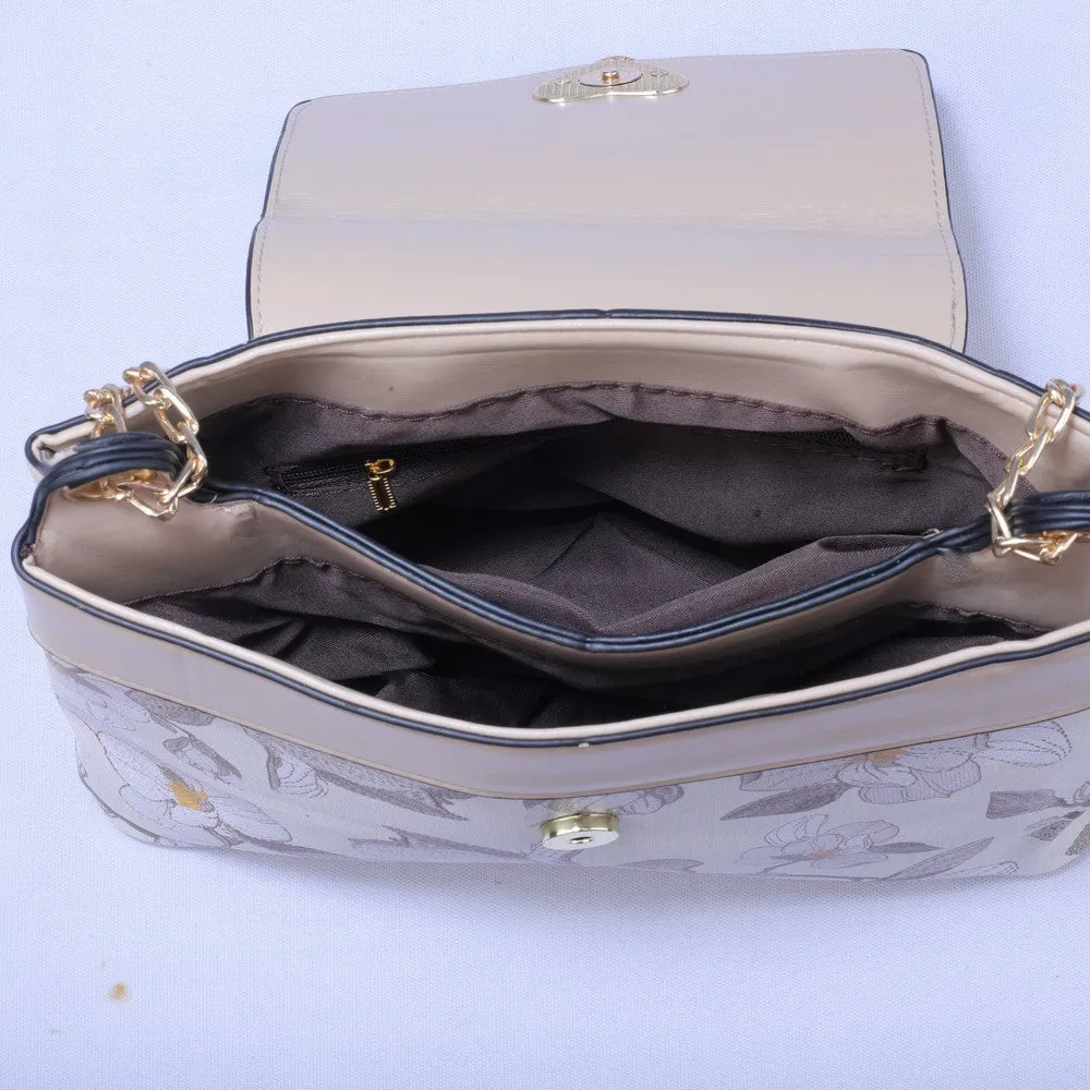 Skin Heart Decor Flap Over Mini Crossbody Bag 8816-3