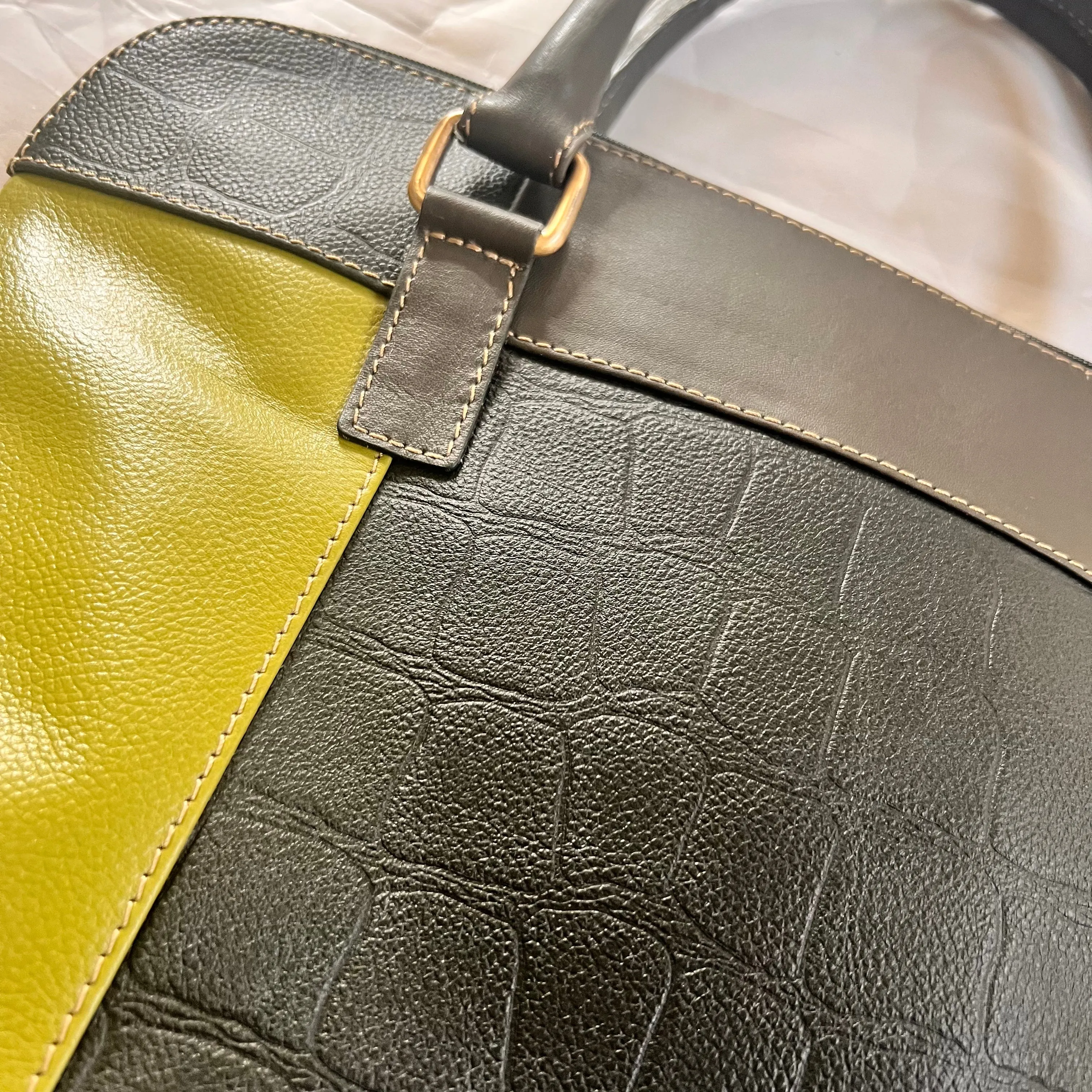 Soruka - Emilia Briefcase, Greens & Zebra