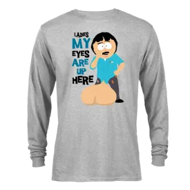 South Park Randy Eyes Up Here Adult Long Sleeve T-Shirt