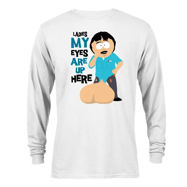 South Park Randy Eyes Up Here Adult Long Sleeve T-Shirt
