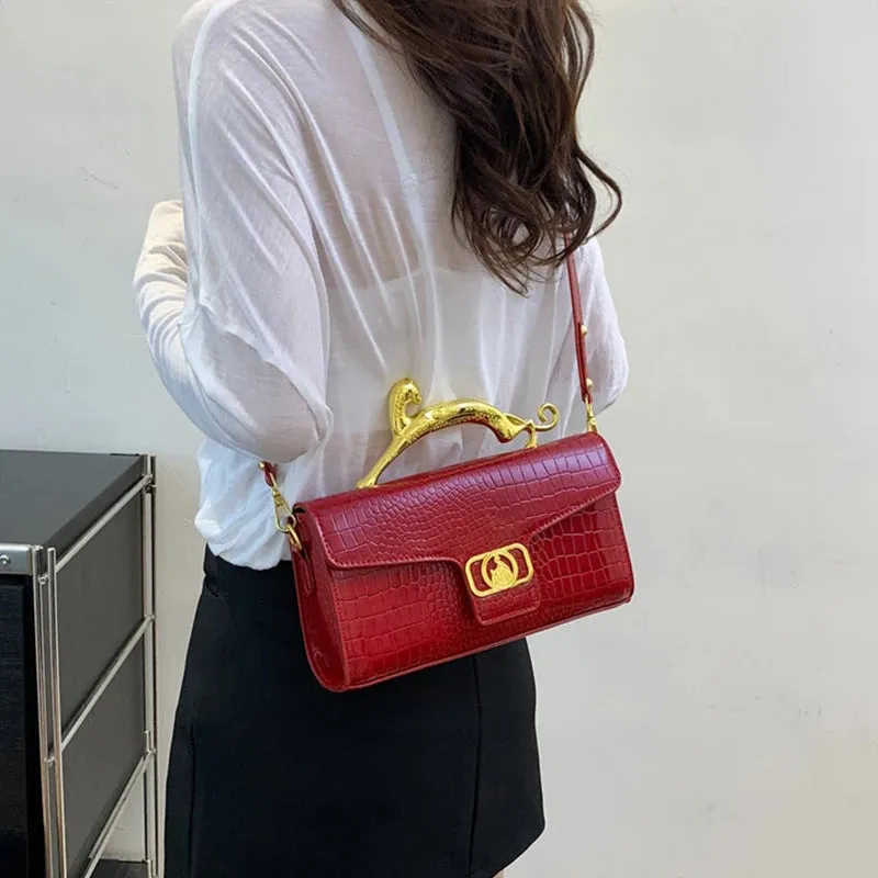 Spunkz Crocodile Pattern Underarm Bag