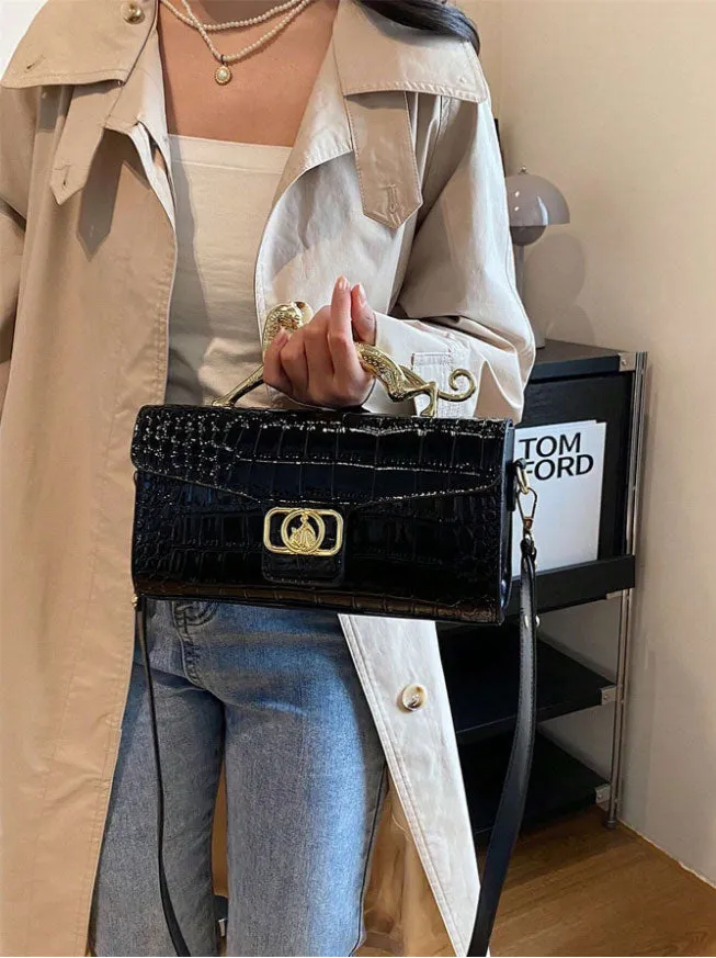 Spunkz Crocodile Pattern Underarm Bag