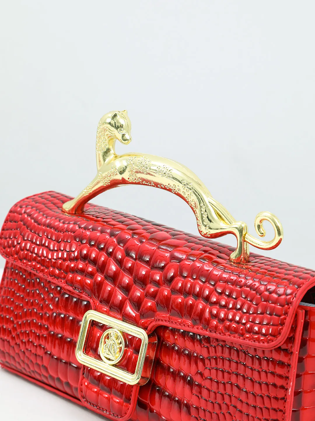 Spunkz Crocodile Pattern Underarm Bag