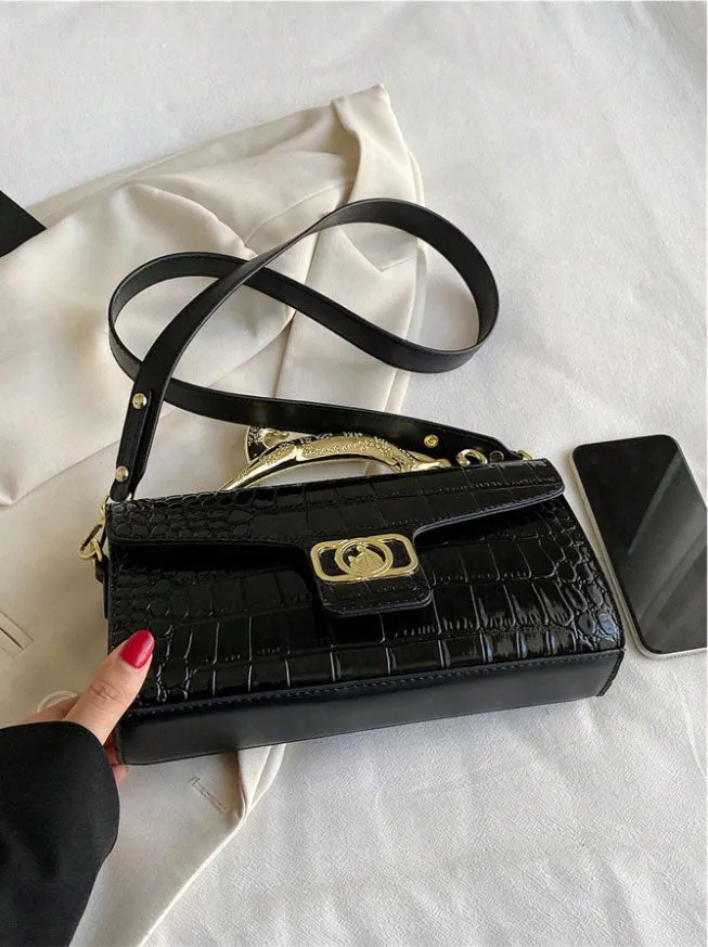 Spunkz Crocodile Pattern Underarm Bag