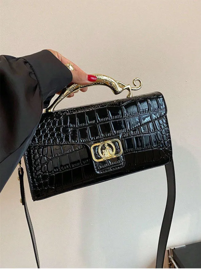 Spunkz Crocodile Pattern Underarm Bag