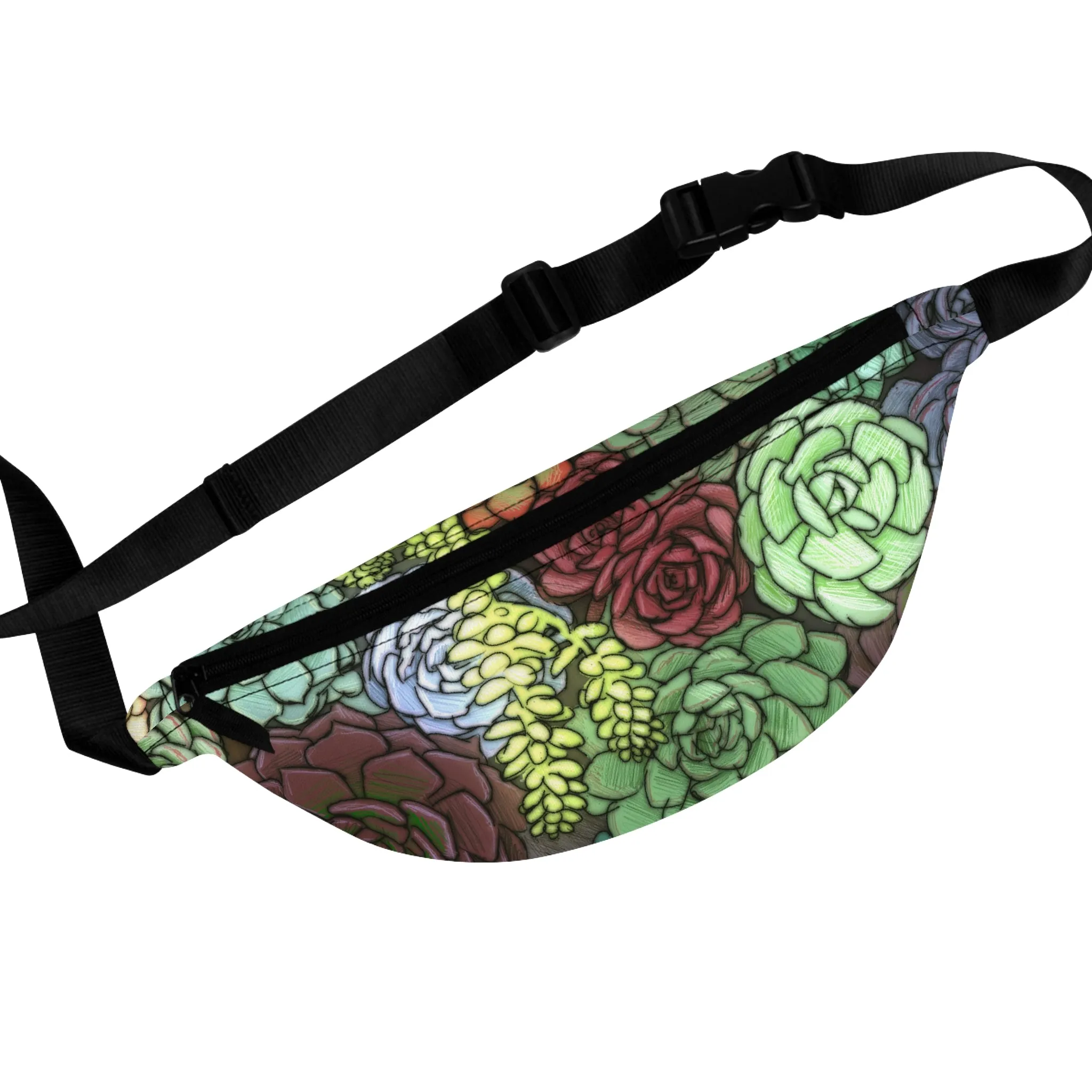 Succulent Pattern Fanny Pack