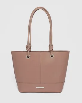 Taupe Alice Knot Tote Bag