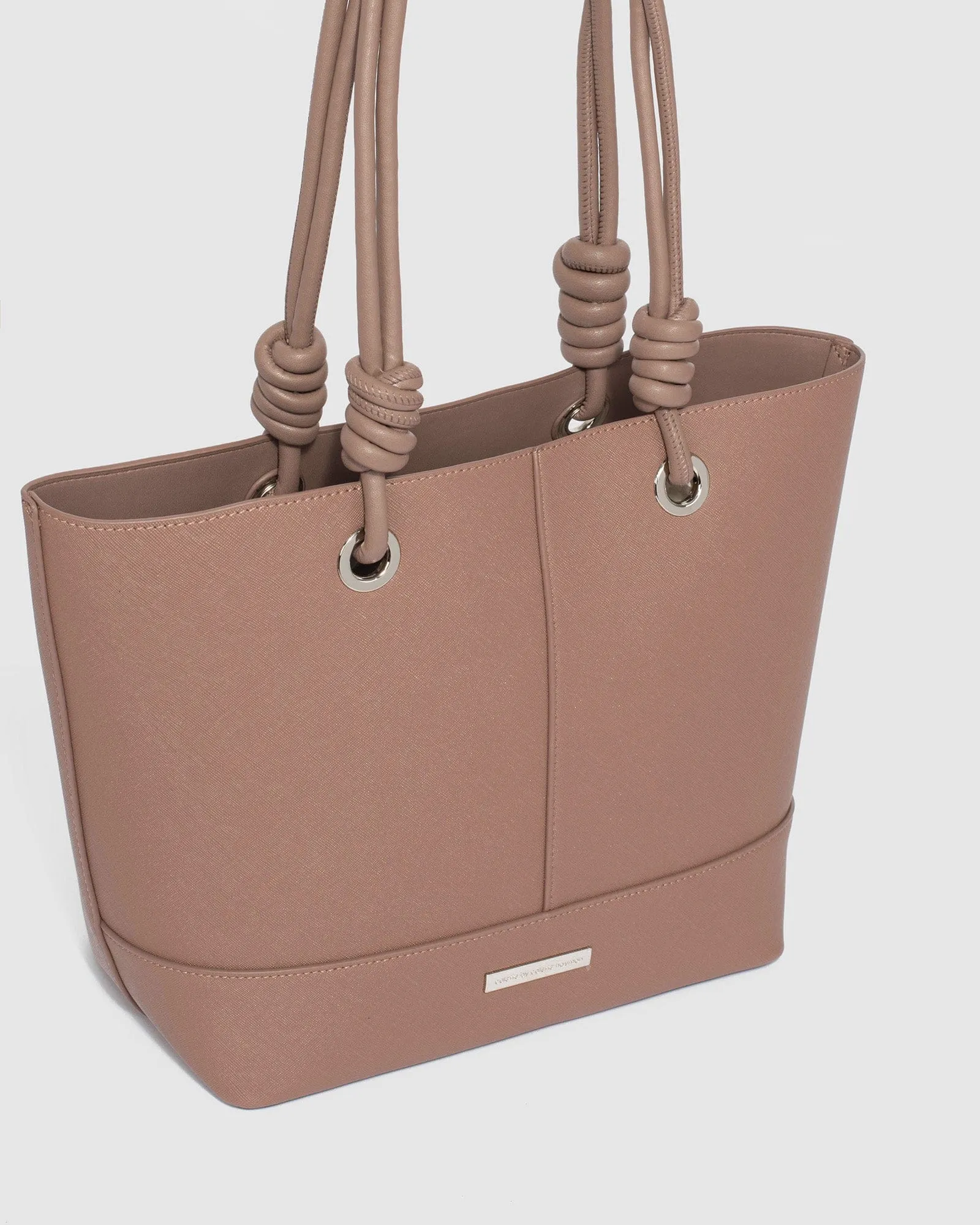 Taupe Alice Knot Tote Bag