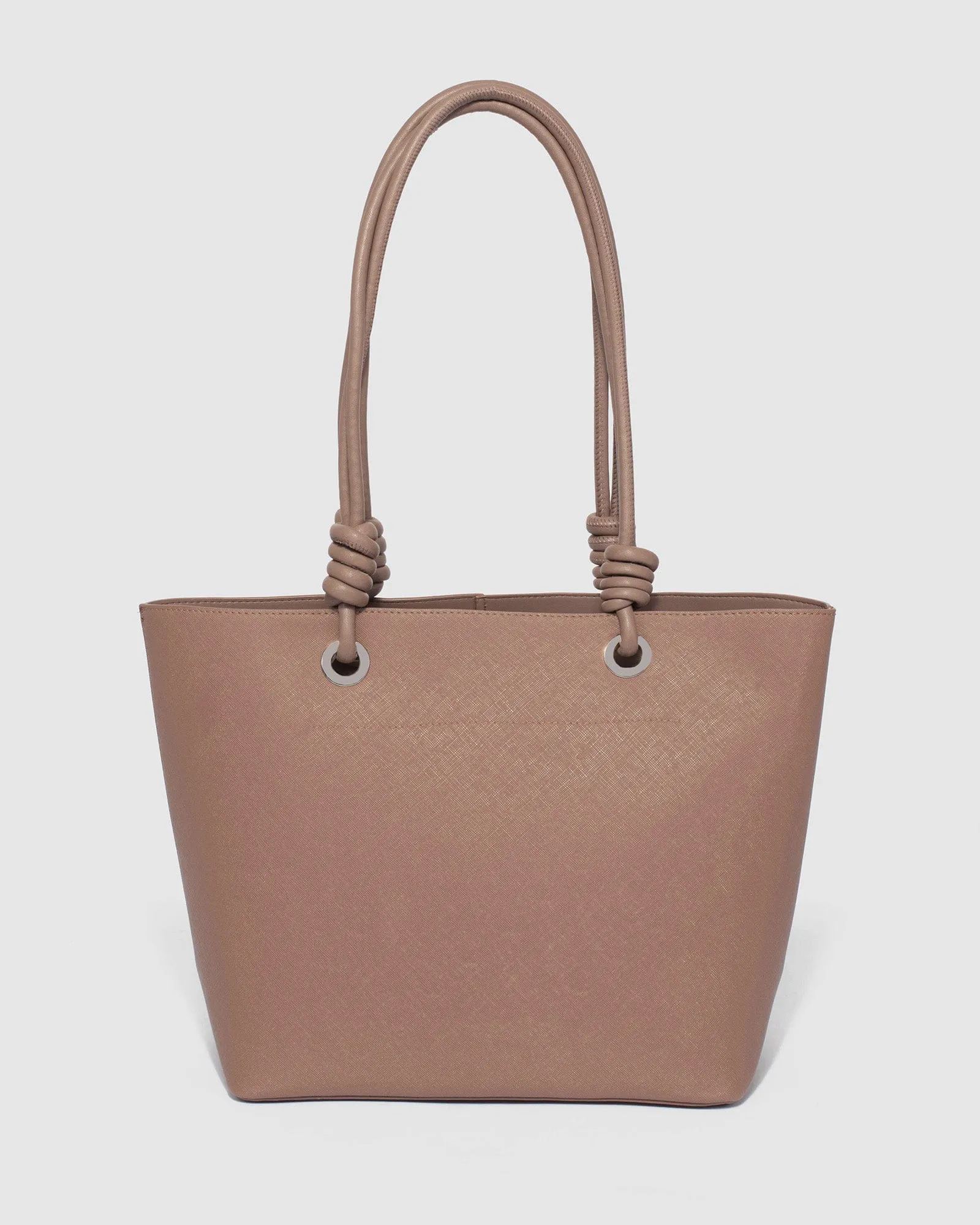 Taupe Alice Knot Tote Bag