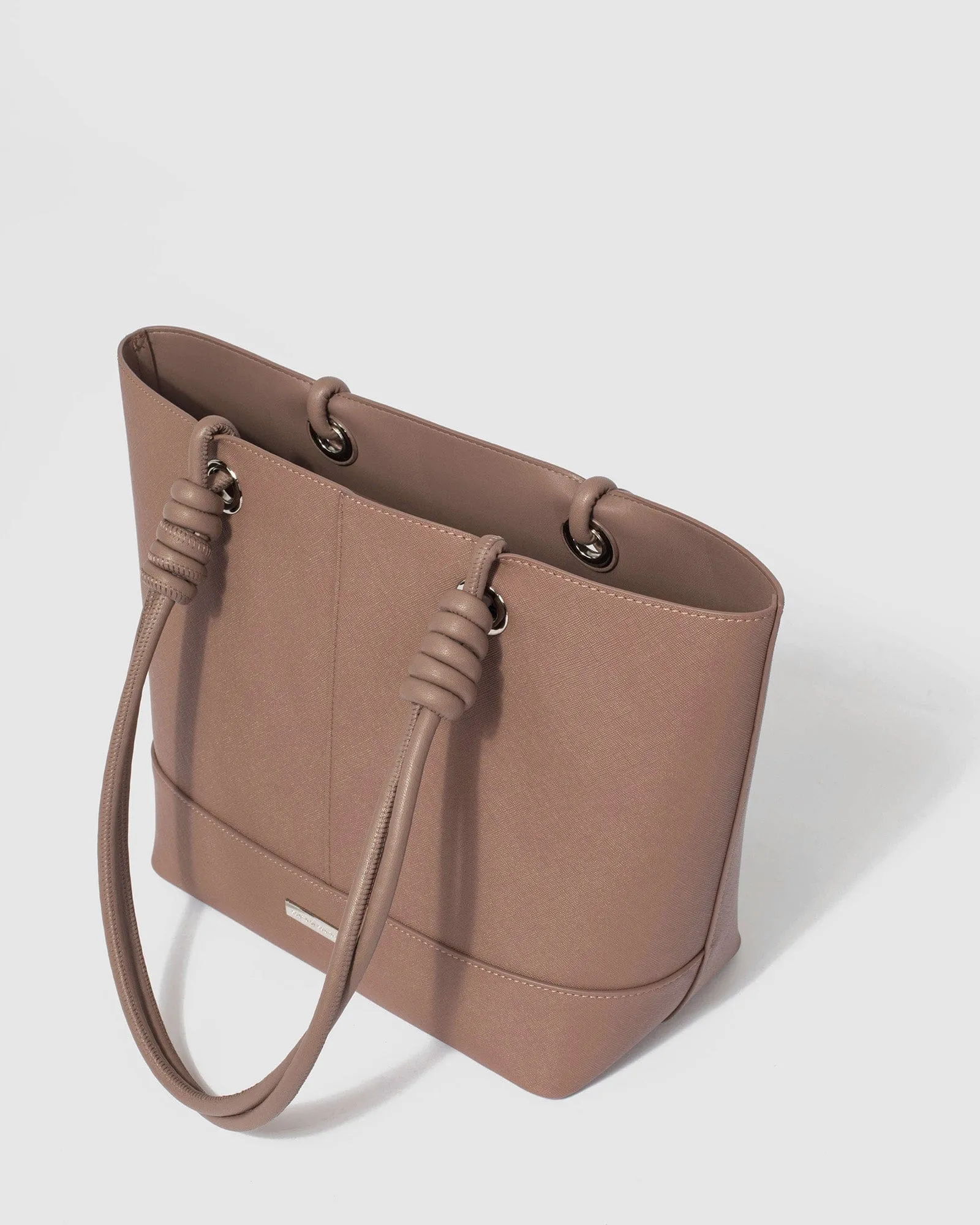 Taupe Alice Knot Tote Bag