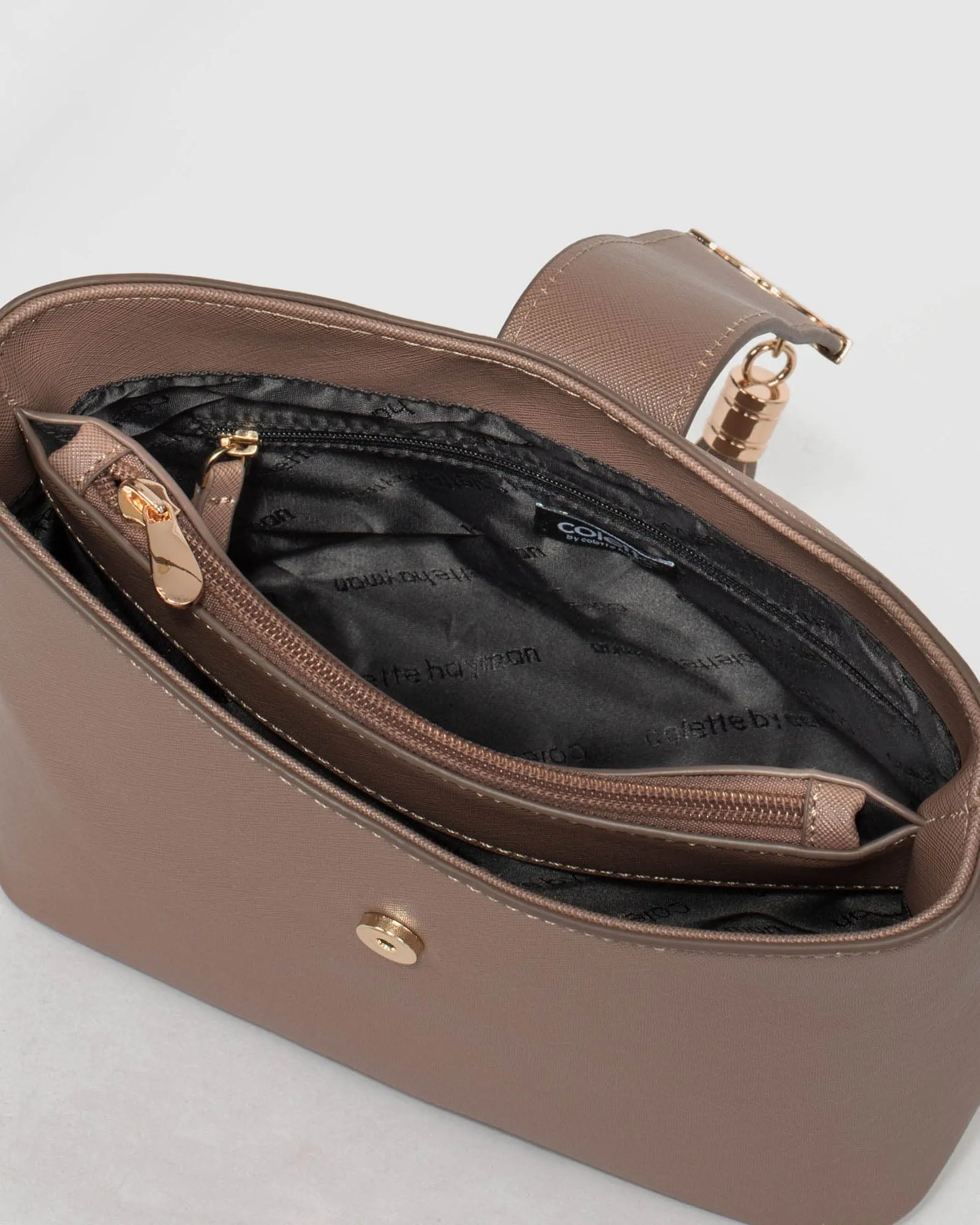Taupe Libby Crossbody Bag