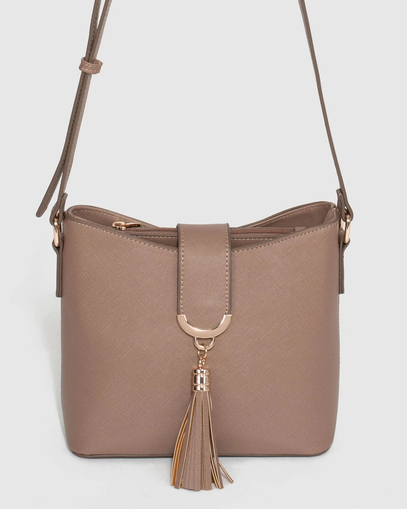Taupe Libby Crossbody Bag