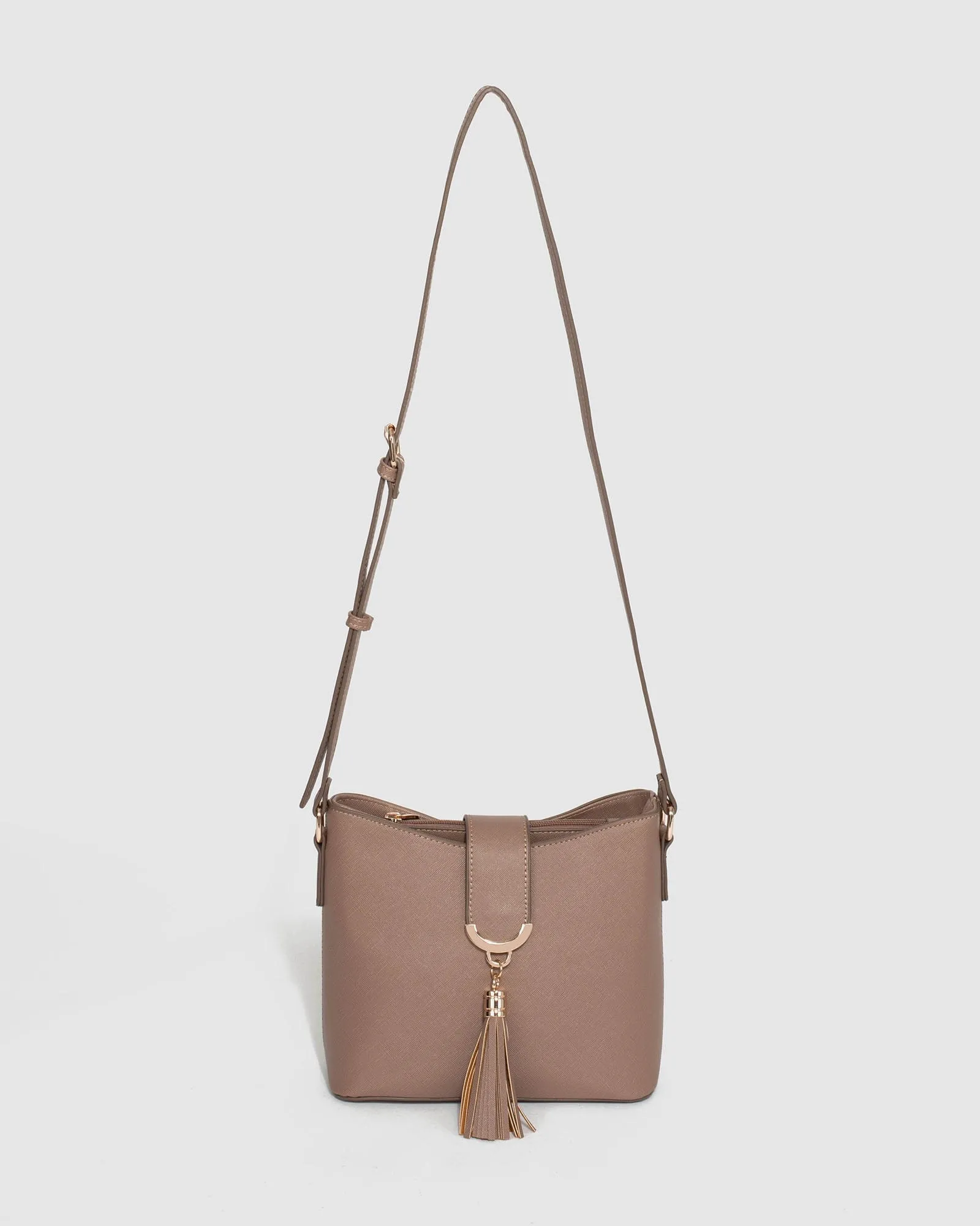 Taupe Libby Crossbody Bag