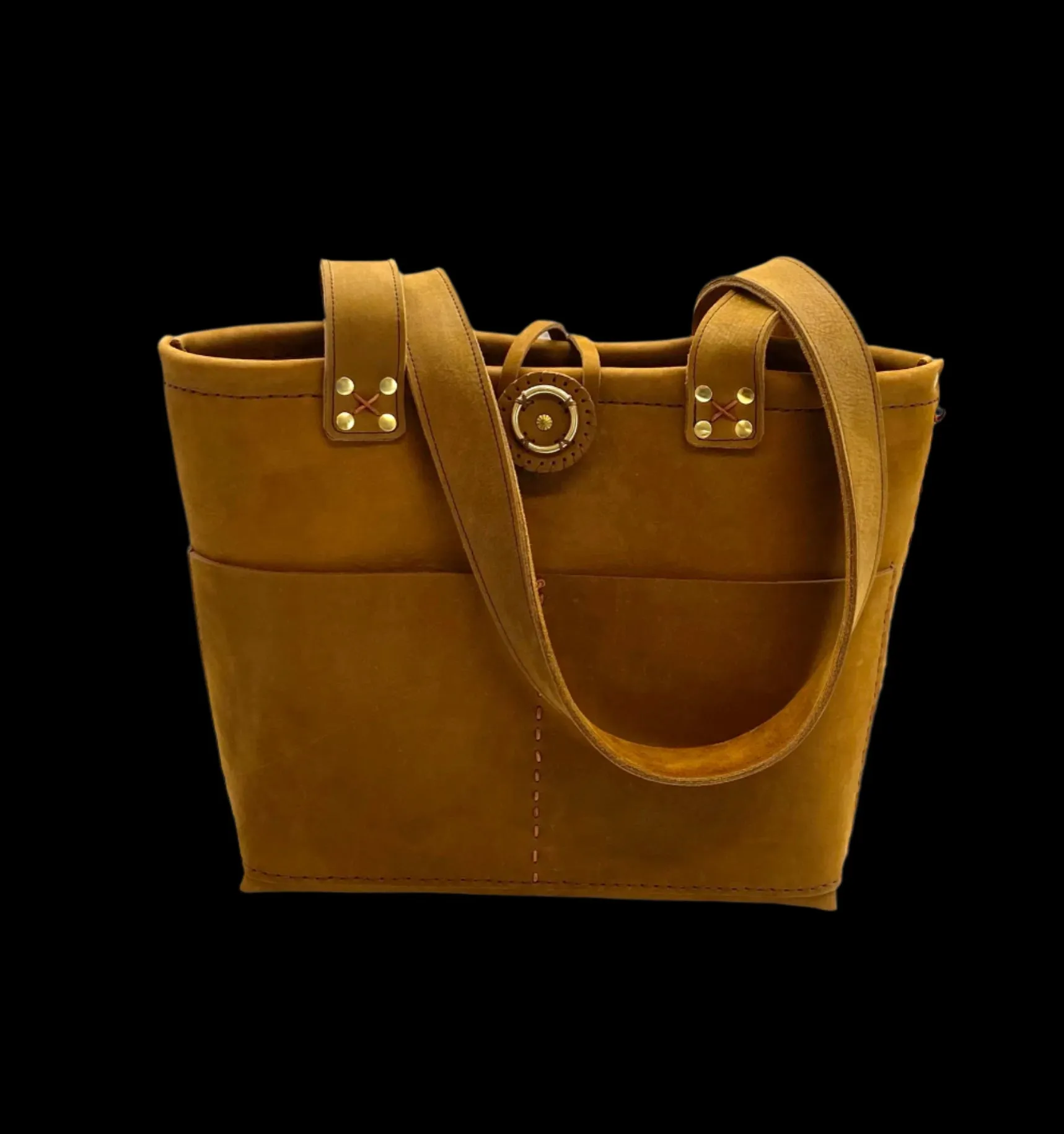 The Clare Flair Tote, Brushed Brown