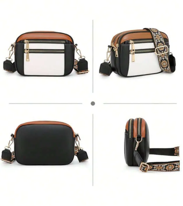 The NATASHA Crossbody Bag (white/black)