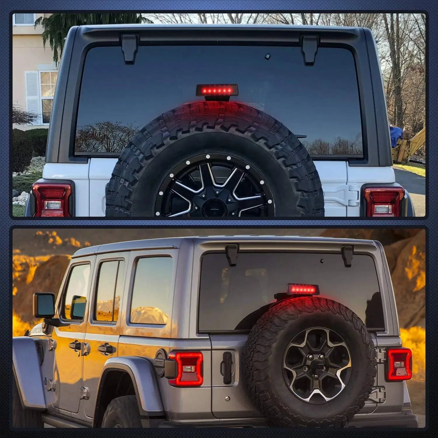 Third Brake Led Lights For 2007-2018 Jeep Wrangler JK