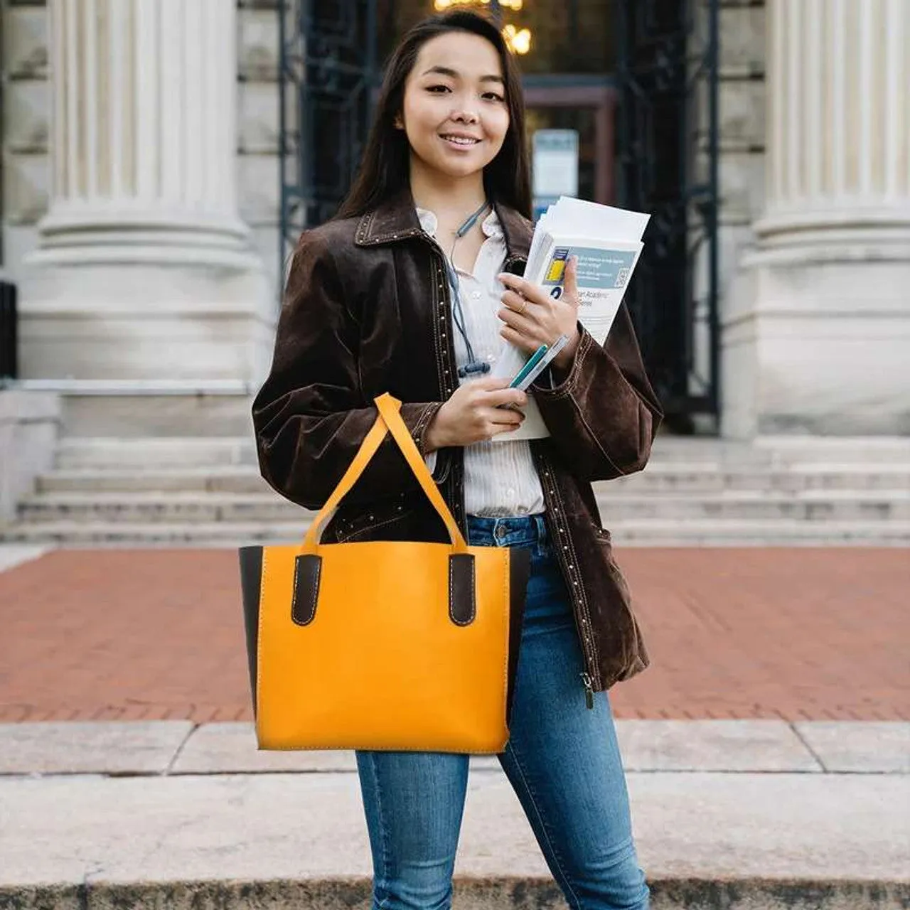 Timeless Brown Leather Classic Tote Bag