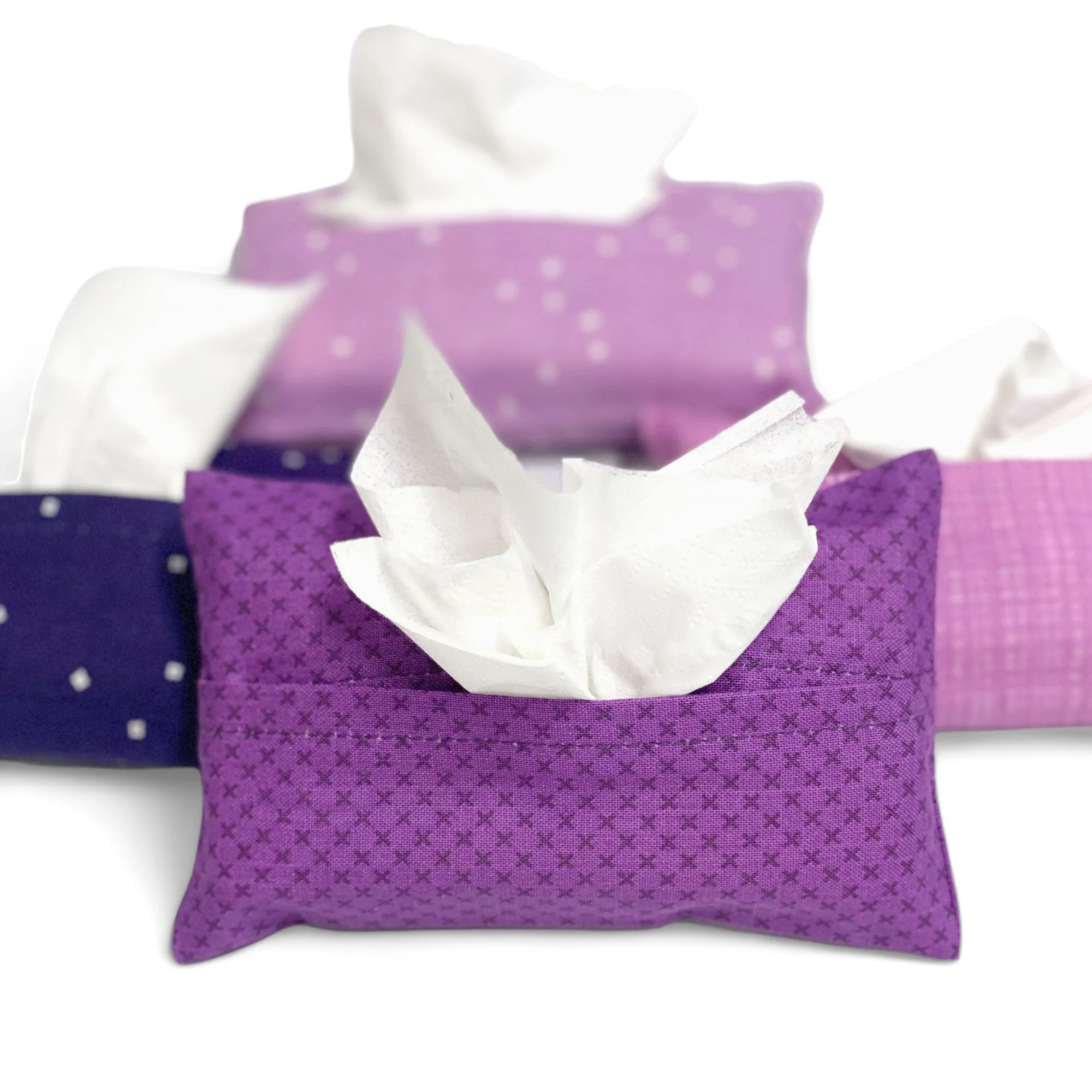Travel Tissue Cover Kit - Purple